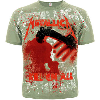 Футболка Metallica "Kill’em All" (olive t-shirt), Розмір XXL