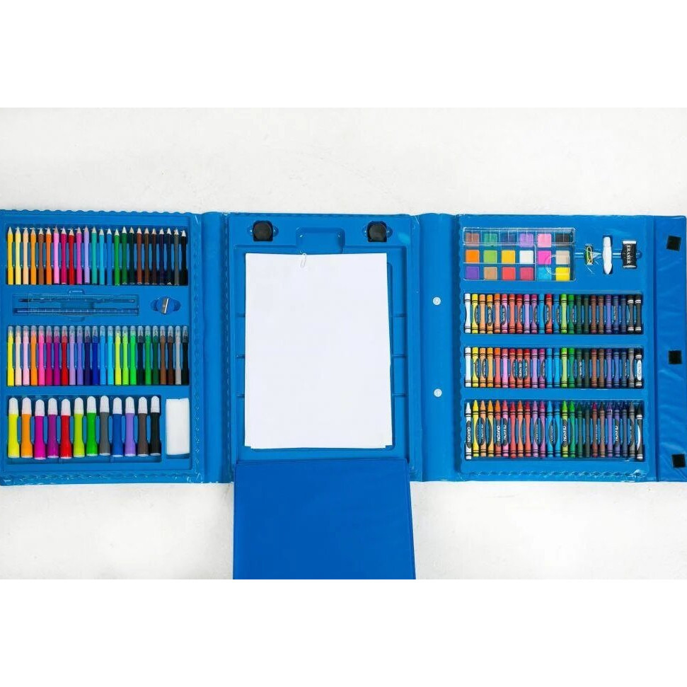 Набір юного художника для малювання і творчості 208 предметів Art Set (Синій)