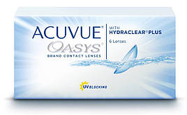 Контактні лінзи Acuvue oasys with hydraclear plus 1уп (6шт) | Контактні лінзи Acuvue | Лінзи