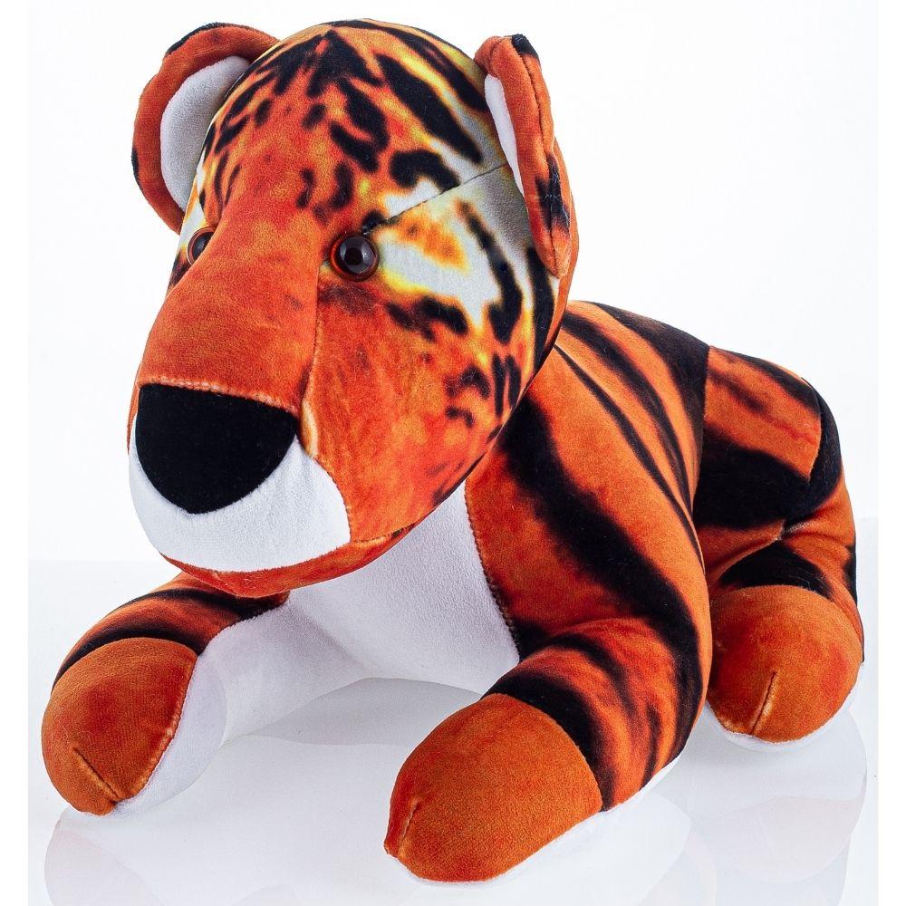 М'яка плюшева іграшка Тигр жовтогарячий 33 см. М'яка іграшка Символ року Популярні плюшеві іграшки, фото 1