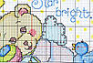 Набір для вишивання за нанесеною на канву схемою "Lovely bear". AIDA 14CT printed, 25*30 см, фото 5