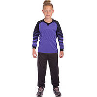 Детская форма вратарская футбольная SP-Sport CIRCLE 6-12 лет LM7607 фиолетовый-черный