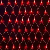 Вулична Гірлянда Мережа 2х3м 384 Led прозорий ПВХ дріт IP44, фото 4