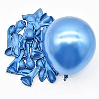 Воздушный шар 5" (13см) КИТАЙ | Синий хром
