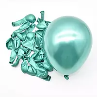 Воздушный шар 5" (13см) КИТАЙ | Зеленый хром