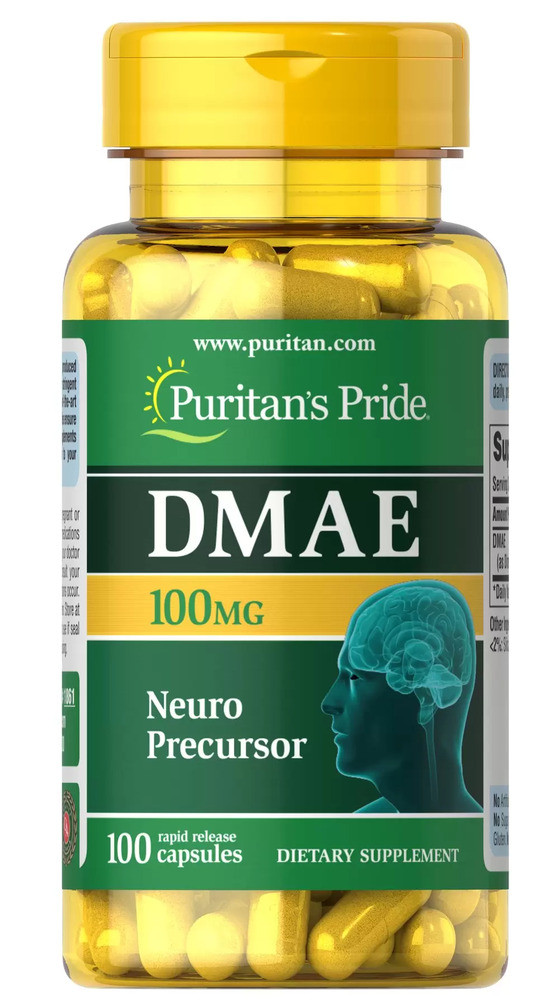 DMAE (диметиламіноетанол) Puritan's Pride, 100 мг, 100 капс