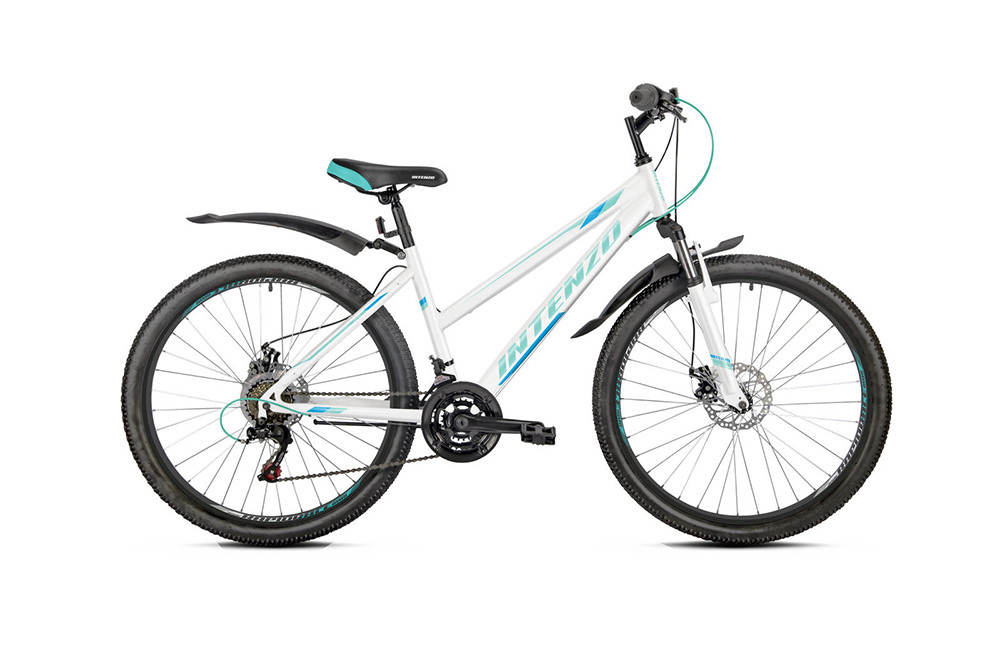 Велосипед жіночий MTB 26 Intenzo Delta 16 Lady біло-бірюзовий