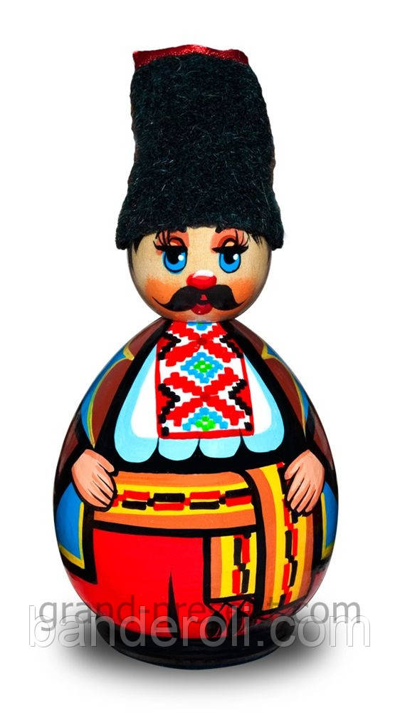 Украинская кукла большая Казак 12 см - фото 1 - id-p1540206567