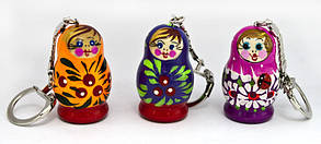 Брелок Матрьошка квіти 5 см