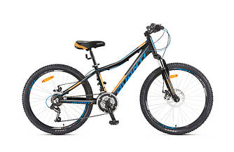 Велосипед для хлопчика підлітка 24 Avanti Rapid 12 чорно-синьо-помаранчевий