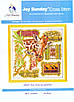 Набір для вишивання за нанесеною на канву схемою "The African giraffes" .AIDA 14CT printed, 45*45 см, фото 3