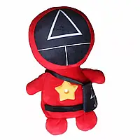 М'яка дитяча іграшка нічник-проектор зоряного неба Гра в кальмара Squid Game NJ-00115A Трикутник