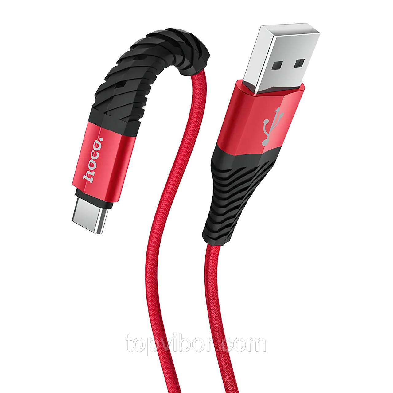 Кабель USB-Type-C Hoco X38 Data cable красный, провод usb type c для быстрой зарядки | шнур тайп сі (ТОП) - фото 2 - id-p1540230936