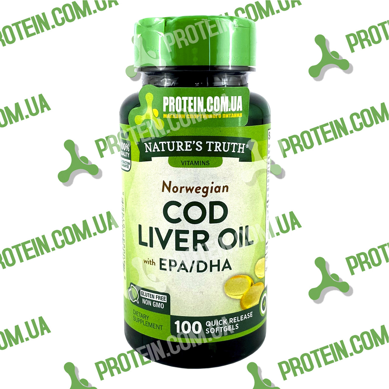 Масло Печінки Тріски nature's Truth Cod Liver Oil with EPA/DHA 100 капс