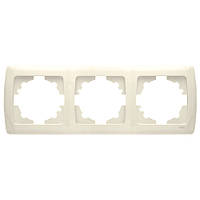 Рамка VIKO 3-а горизонтальна кремова