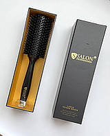 Брашинг для волос с щетиной Salon Professional Black средний объем 33 мм