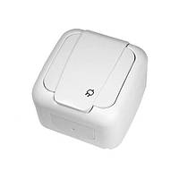 Розетка VIKO одинарна накладна із заземленням PALMIYE