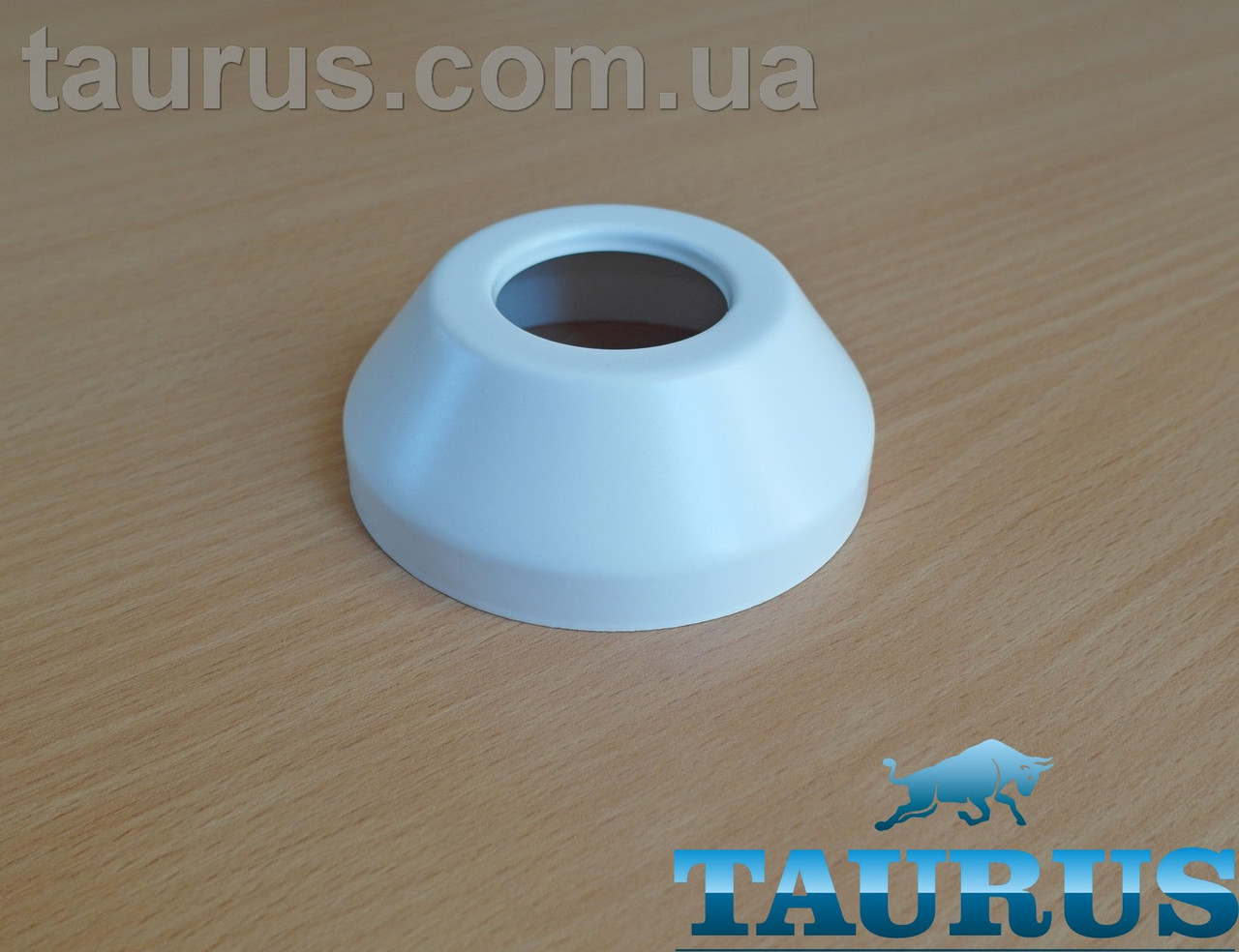 Білий високий декоративний фланець Конус ThermoPulse White D78 мм, висота 30 мм, внутрішній 1" d33мм