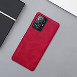 Захисний чохол-книжка Nillkin для Xiaomi 11T / 11T Pro Qin leather case Red Червоний, фото 8