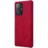 Захисний чохол-книжка Nillkin для Xiaomi 11T / 11T Pro Qin leather case Red Червоний, фото 6