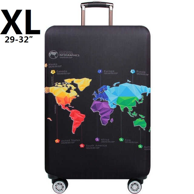 Чохол на валізу CoverCase World Map розмір великий XL 29-32" (CC-33667), фото 1