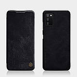 Захисний чохол-книжка Nillkin для Samsung Galaxy A03S / Galaxy A037  Qin leather case Black Чорний, фото 5