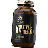 Вітаміни і мінерали Grassberg Multivits & Minerals 90 капсул, фото 4