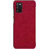Захисний чохол-книжка Nillkin для Samsung Galaxy A03S / Galaxy A037  Qin leather case Red Червоний, фото 3