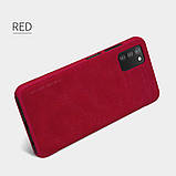 Захисний чохол-книжка Nillkin для Samsung Galaxy A03S / Galaxy A037  Qin leather case Red Червоний, фото 6
