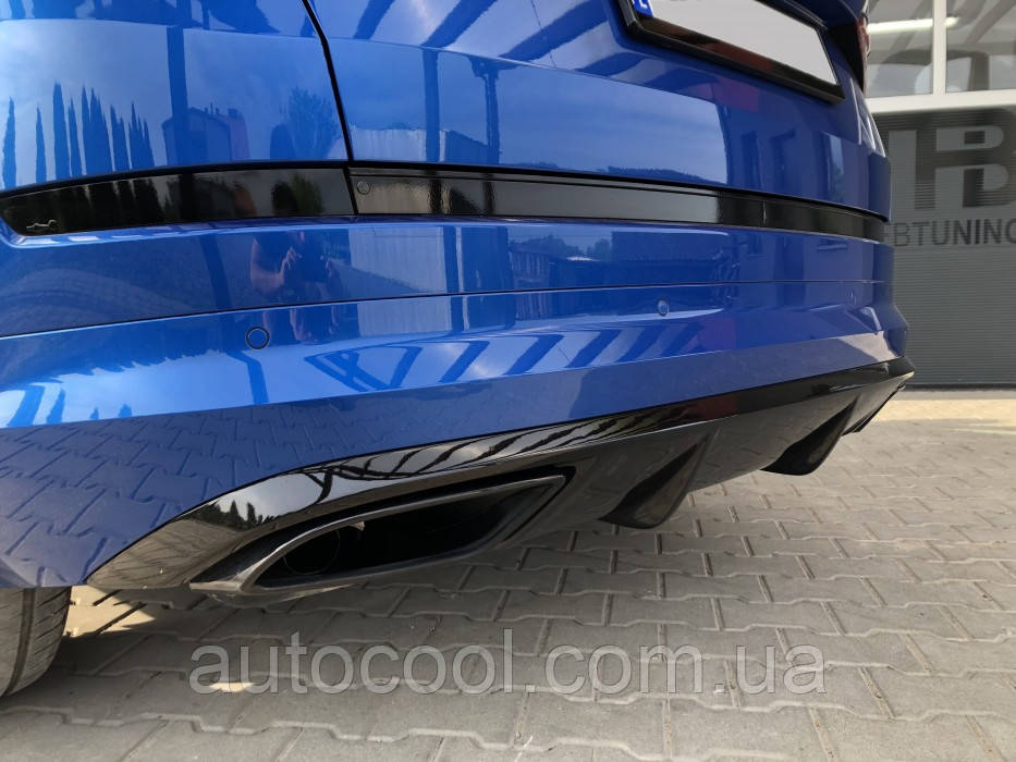 Дифузор заднього бампера версія RS для Skoda KODIAQ 2016+ г. Шокода Кодіак