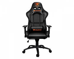 Крісло геймерське Cougar Armor Black екошкіра зі сталевим каркасом Чорний