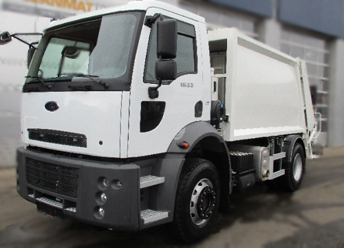 Сміттєвоз 15 м3 із заднім механічним завантаженням на шасі Ford CARGO 1833, фото 2