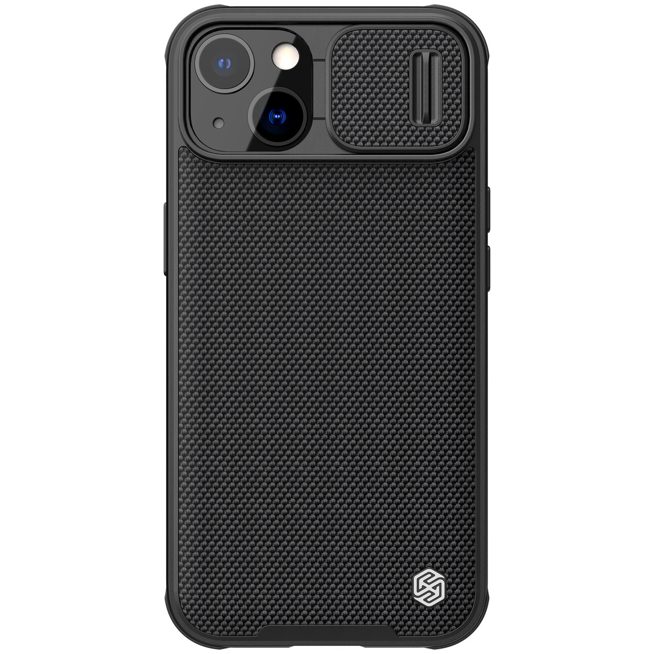 Захисний чехол Nillkin для Apple iPhone 13 (Textured Pro Case) Black із захистом камери, фото 1
