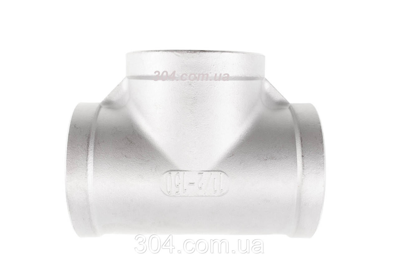 Трійник нержавіючий Ду40 (1 1/2 дюйма), AISI 304, фото 1