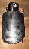 Насадка на глушник Akrapovic AK J32 LED RED з підсвіткою carbon, фото 3