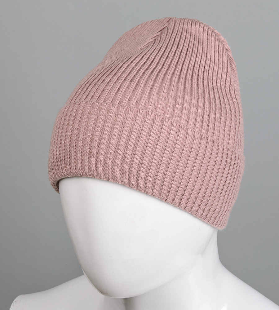 Базова шапка Резинка на ФЛІСІ (201030ф), Какао, фото 1