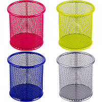 Стакан для ручок металевий "Сітка" кольоровий