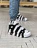 Чоловічі та жіночі кросівки Nike Air More Uptempo Взуття Найк Аптемпо чорно-білі модні молодіжні круті осінь весна, фото 5