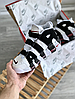 Чоловічі та жіночі кросівки Nike Air More Uptempo Взуття Найк Аптемпо чорно-білі модні молодіжні круті осінь весна, фото 9