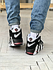 Чоловічі та жіночі кросівки Nike Air More Uptempo Взуття Найк Аптемпо чорно-білі модні молодіжні круті осінь весна, фото 10
