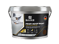 Краска для крыш стойкая Profi Roof Paint BAYRIS 10, Коричневый (RAL 3007)