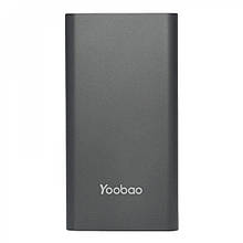 Бездротове зарядний пристрій Yoobao A1 Lithium Polymer Power Bank — 10000 mAh — Gray