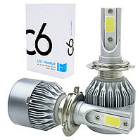 Комплект: Лампи LED C6 H7 36w 3800Lm