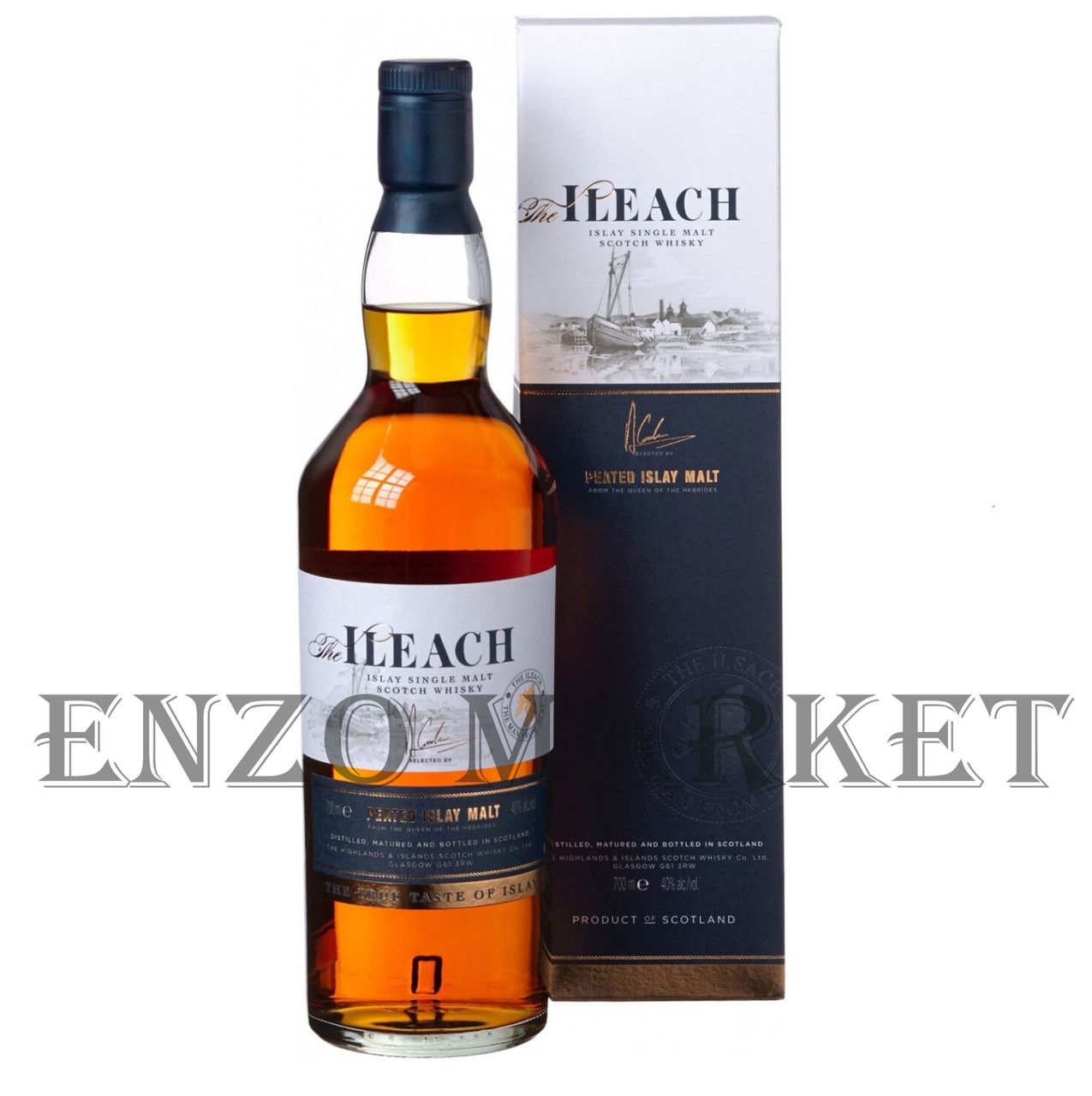 Виски Ileach Single Malt (Айлич Сингл Мальт) 40%, 0,7 литра