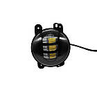 Фари LED протитуманні 60W 4 дюйми, 12/24 V (комплект 2 шт) (10 см х 10 см х 9,6 см), фото 2