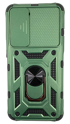PC + TPU чохол Camshield armor для Samsung Galaxy S21 / зелений, фото 2