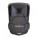 Портативна Bluetooth-колонка KIMISO KS-М1 7963 з мікрофоном, підсвіткою, чорна., фото 2
