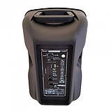 Портативна Bluetooth-колонка KIMISO KS-М1 7963 з мікрофоном, підсвіткою, чорна., фото 3