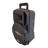 Портативна Bluetooth-колонка KIMISO KS-М1 7963 з мікрофоном, підсвіткою, чорна., фото 6