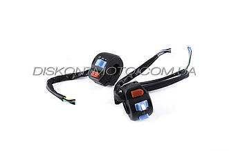 Блоки кнопок, перемикачі керма 4T GY6 50 китайський скутер 139QMB (диск/барабан) (+ важіль, кріплення) XVP